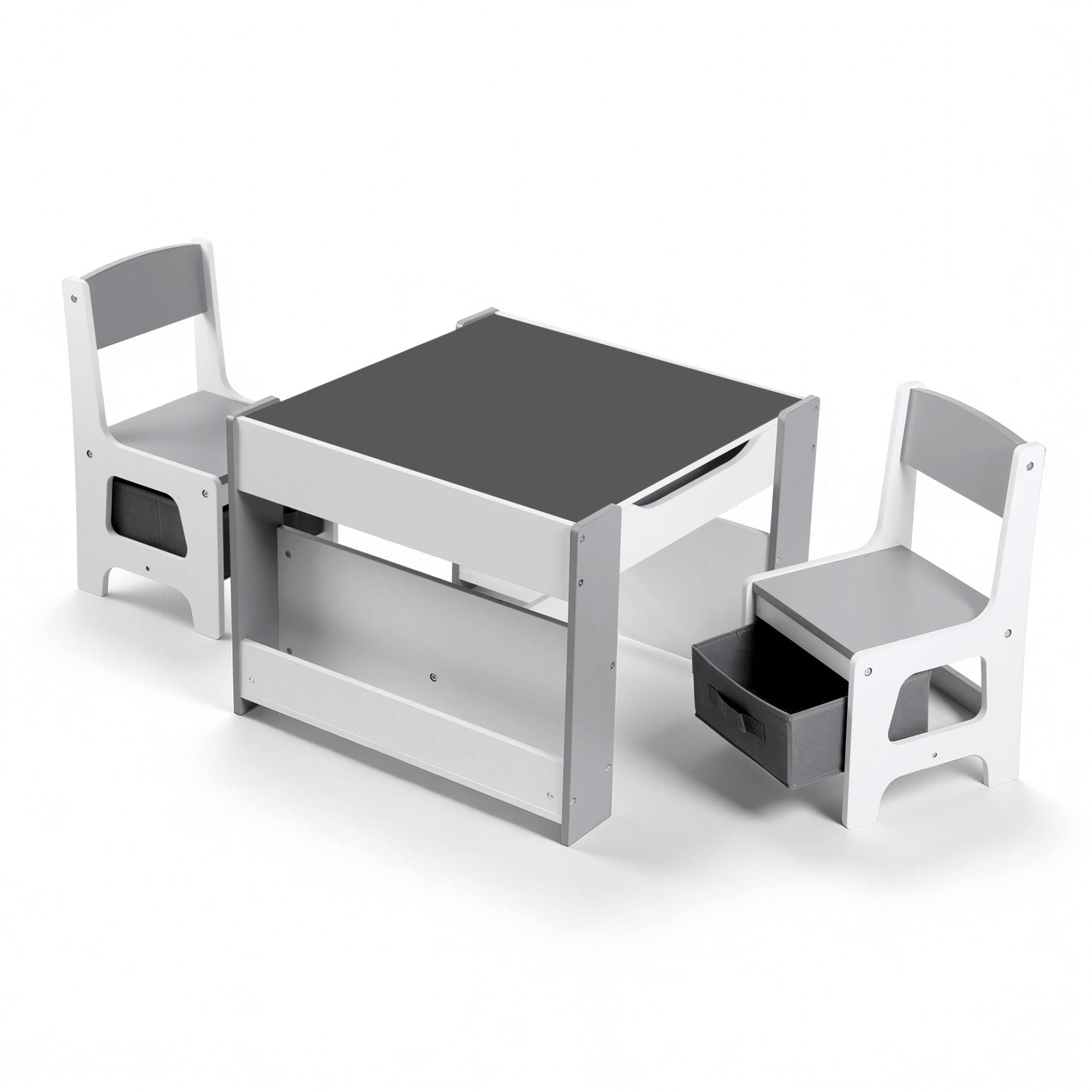 4-in-1 Multifunctional Kids Table and Chair Set