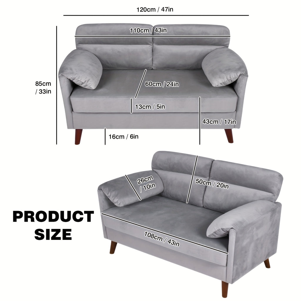Modern Luxury 2-Seater Sofa