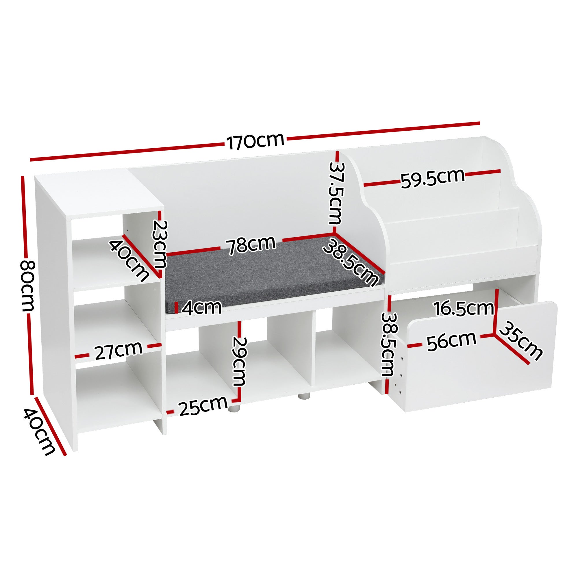 Kids Storage Unit Bookshelf