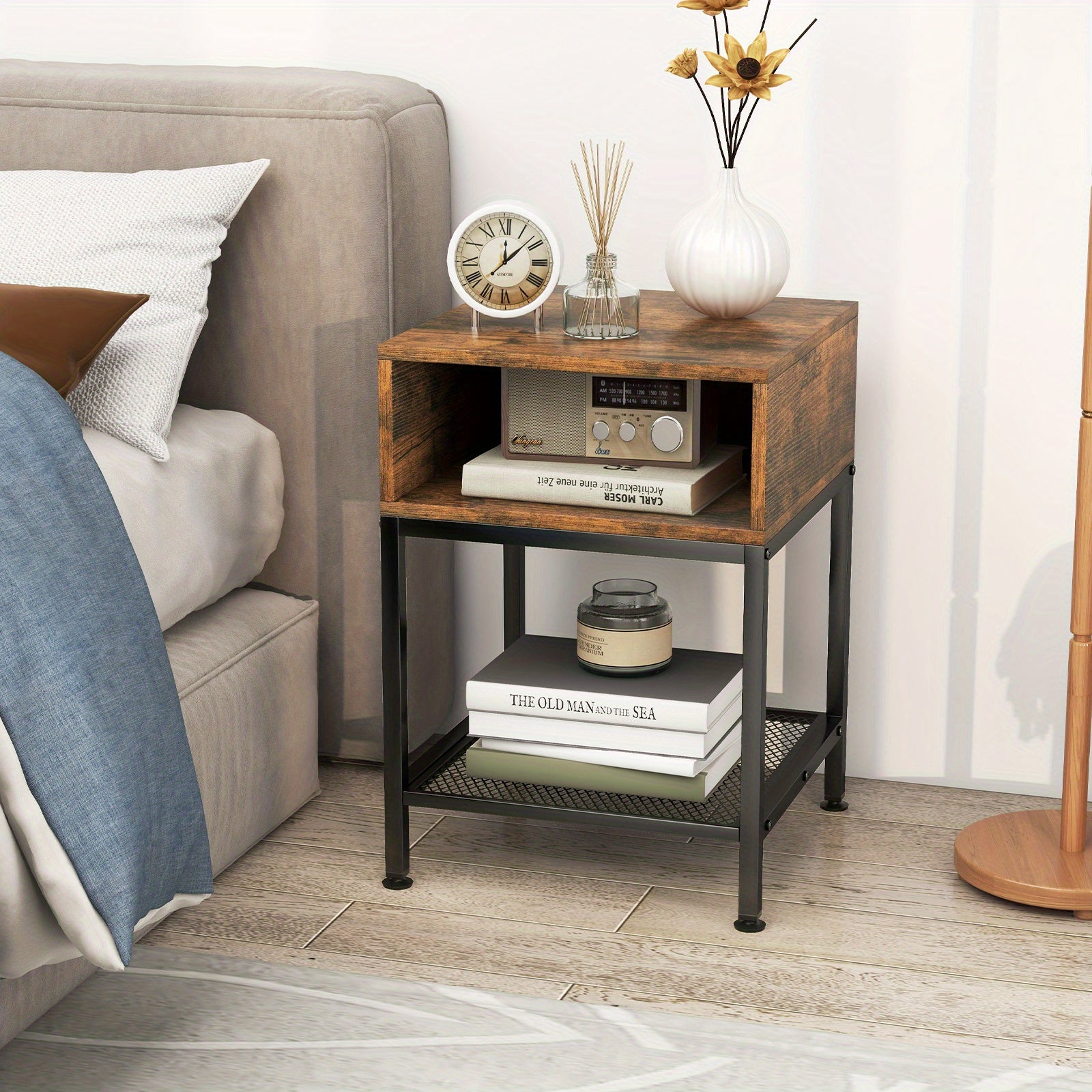 Industrial Bedside Table