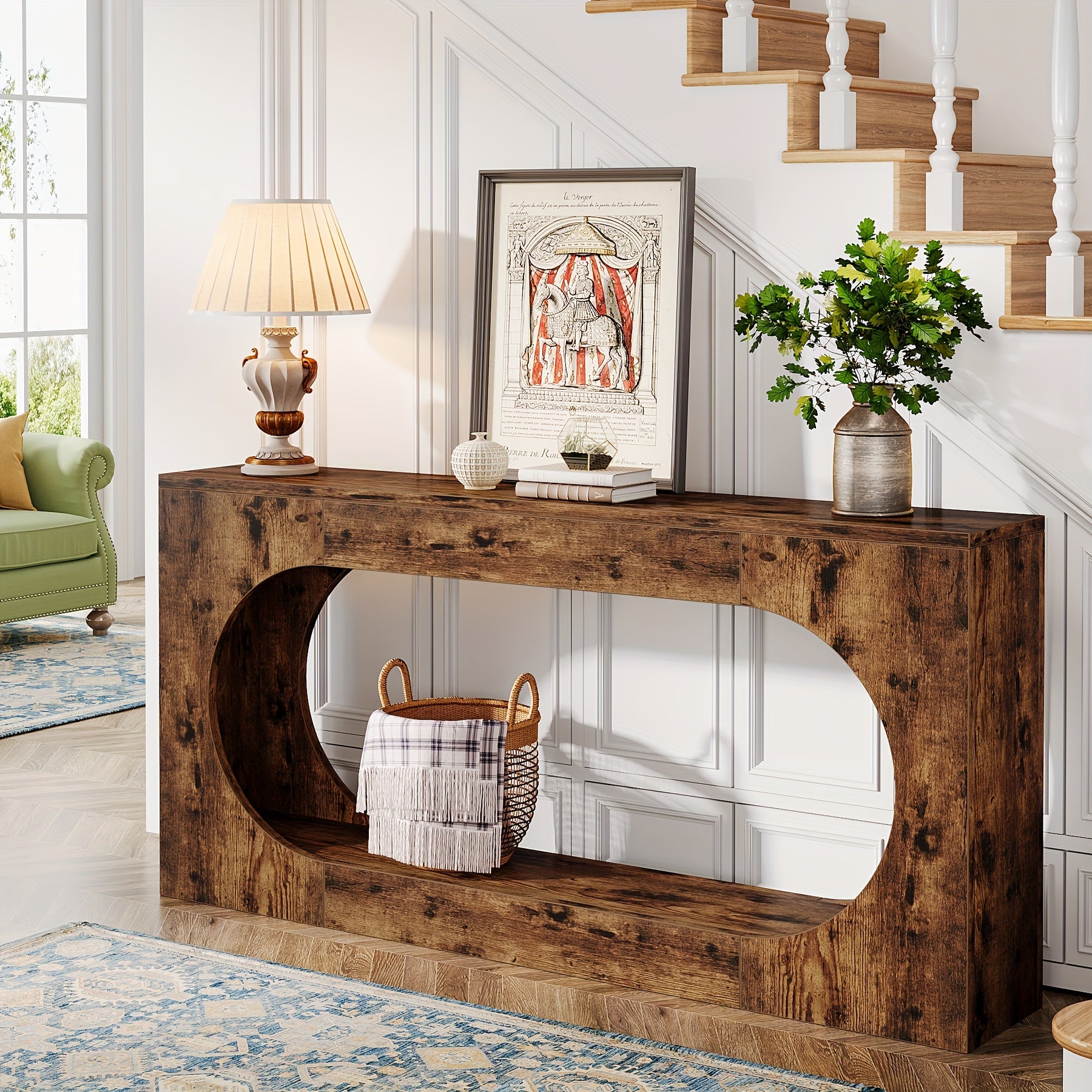 Rustic Farmhouse Console Table
