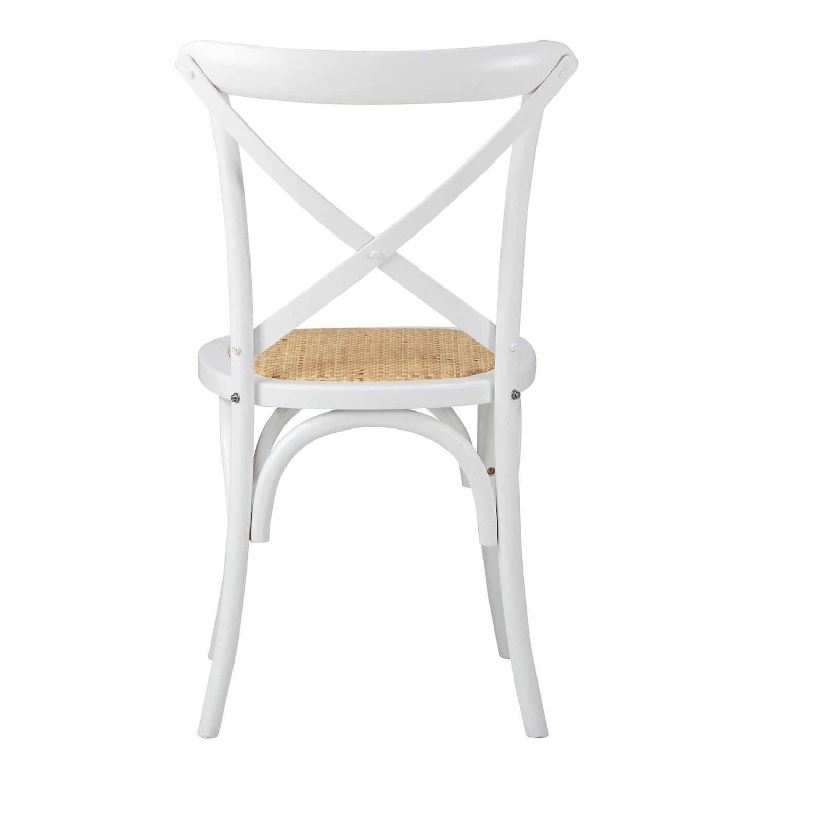 Crossback Rattan Dining Chairs – Set of 4