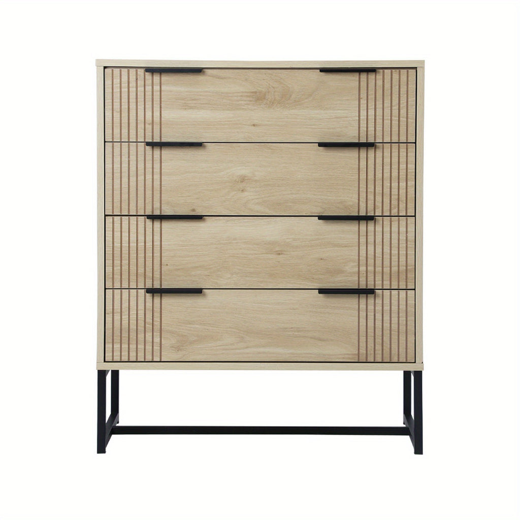 4-Drawer Modern Lowboy Dresser