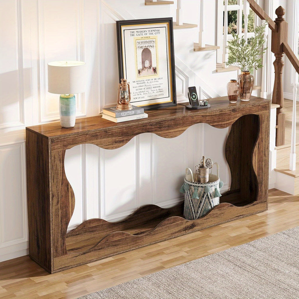 Farmhouse Scalloped Console Station