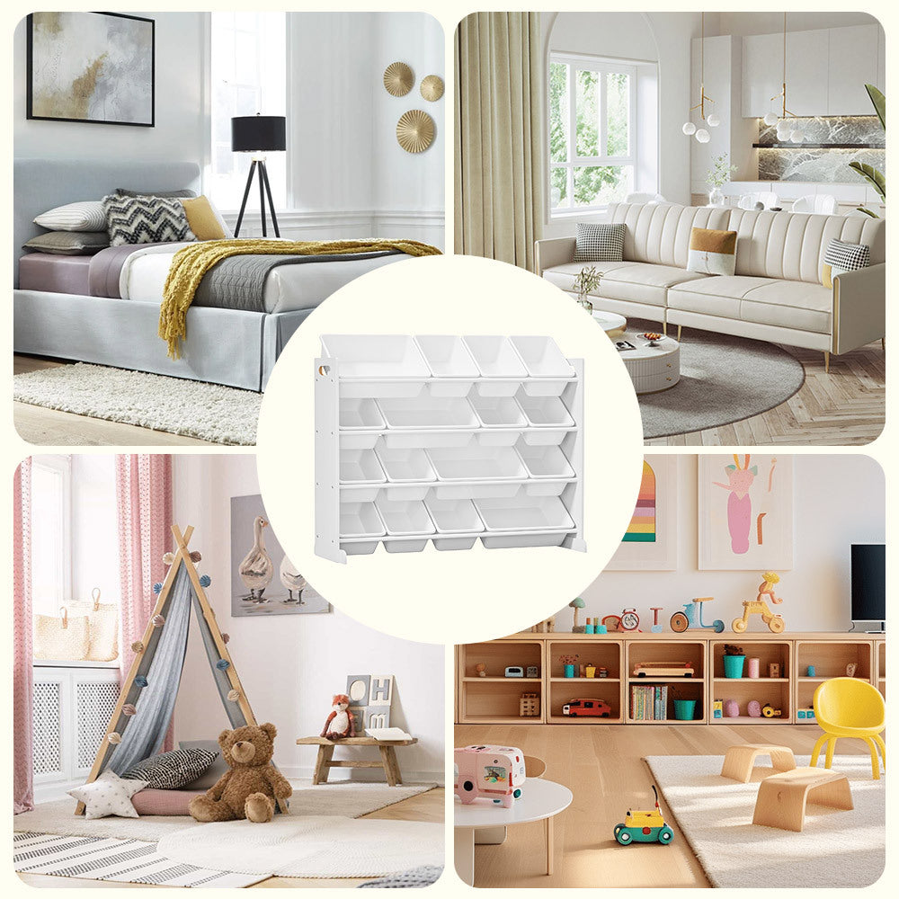 Tiered Kids Storage Shelf