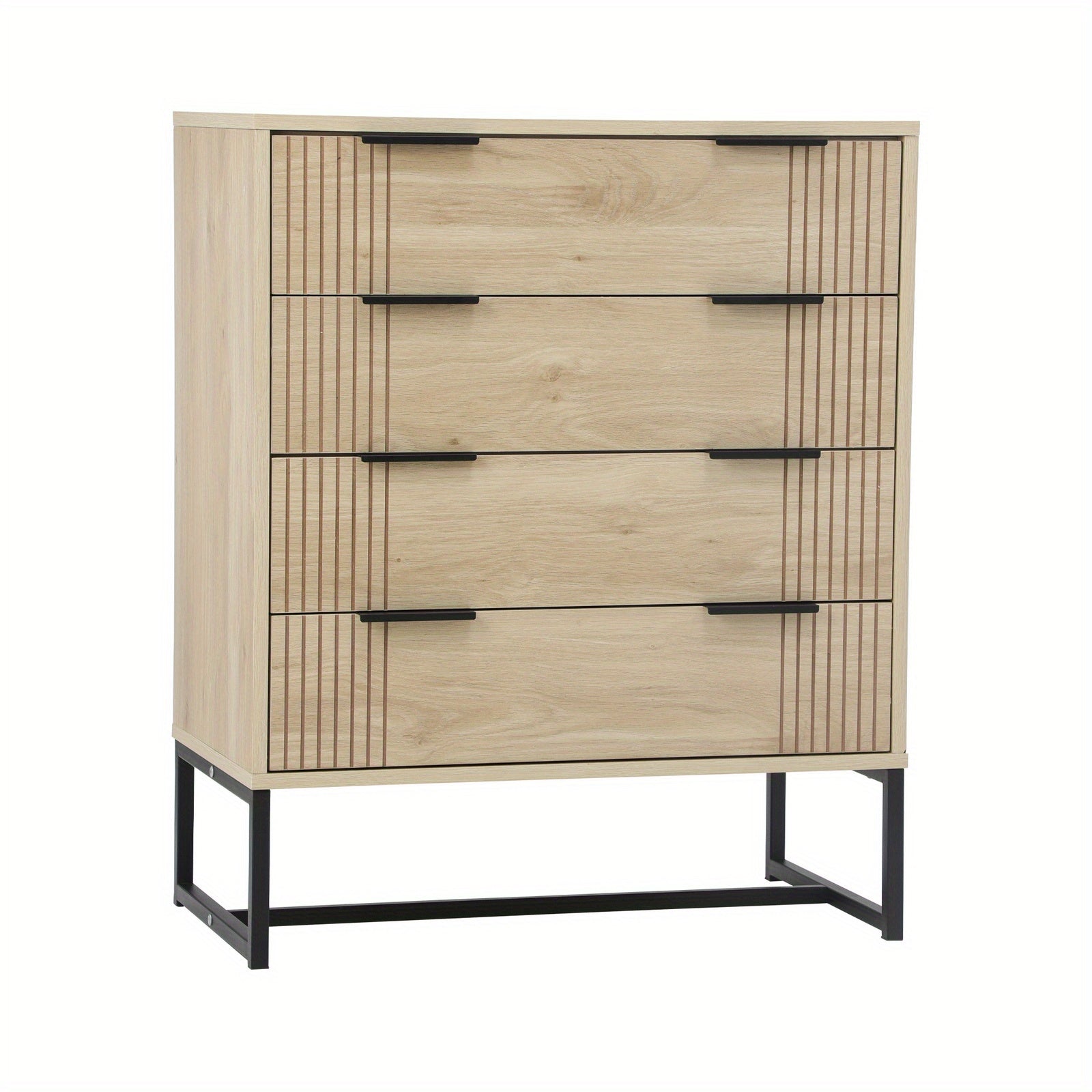 4-Drawer Modern Lowboy Dresser