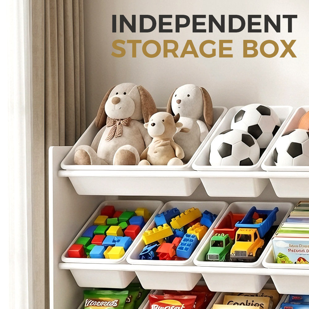 Tiered Kids Storage Shelf