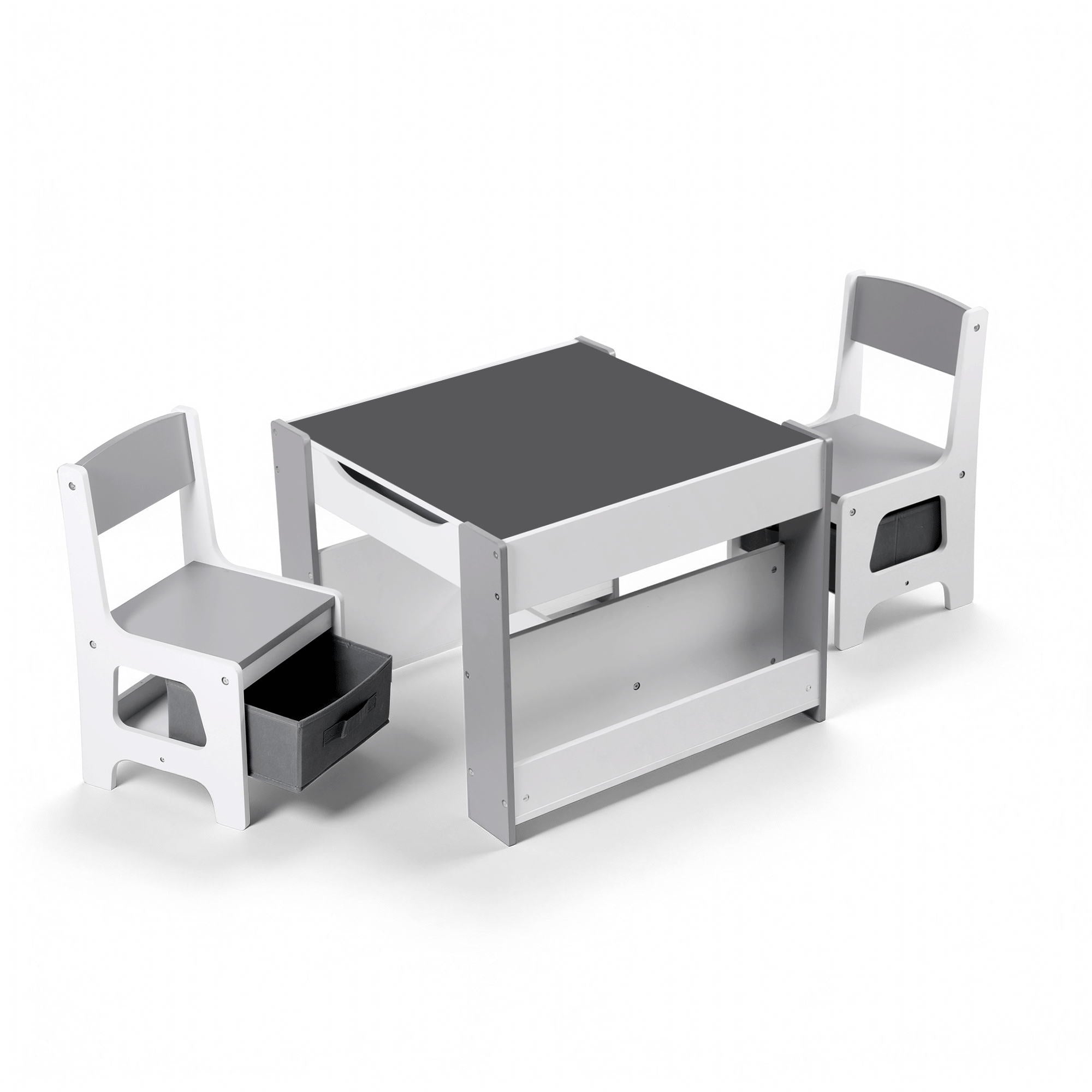 4-in-1 Multifunctional Kids Table and Chair Set