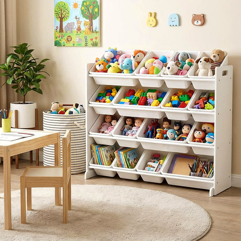 Tiered Kids Storage Shelf