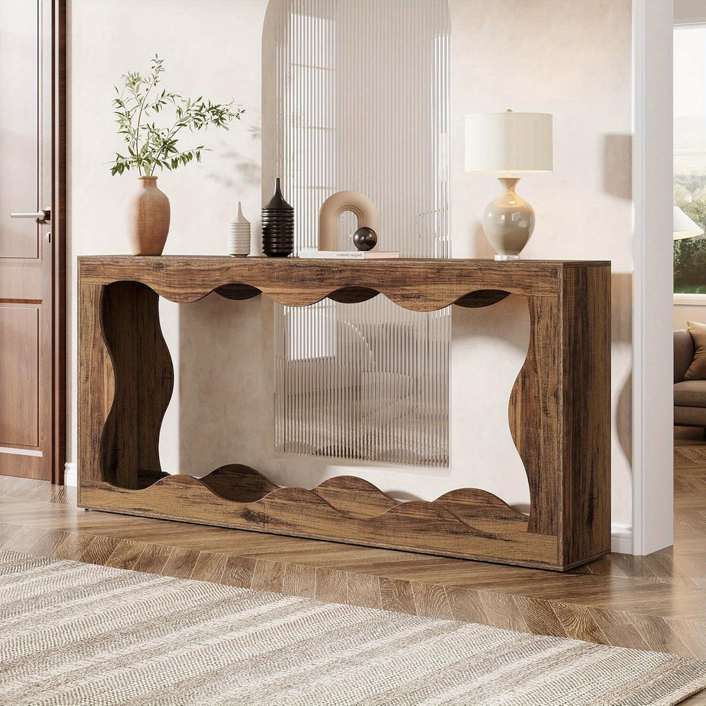 Farmhouse Scalloped Console Station