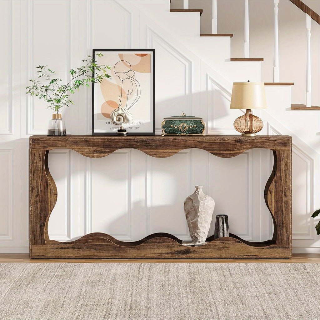 Farmhouse Scalloped Console Station