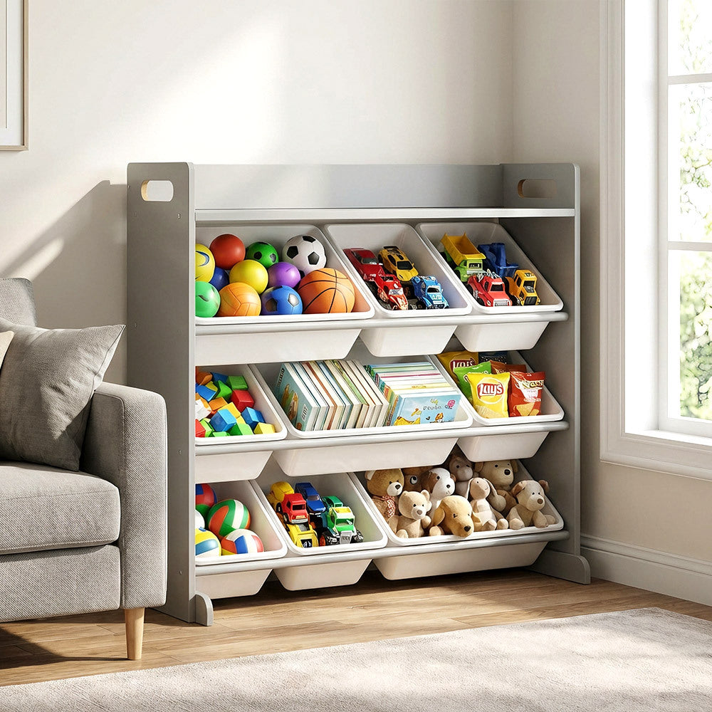 Tiered Kids Storage Shelf