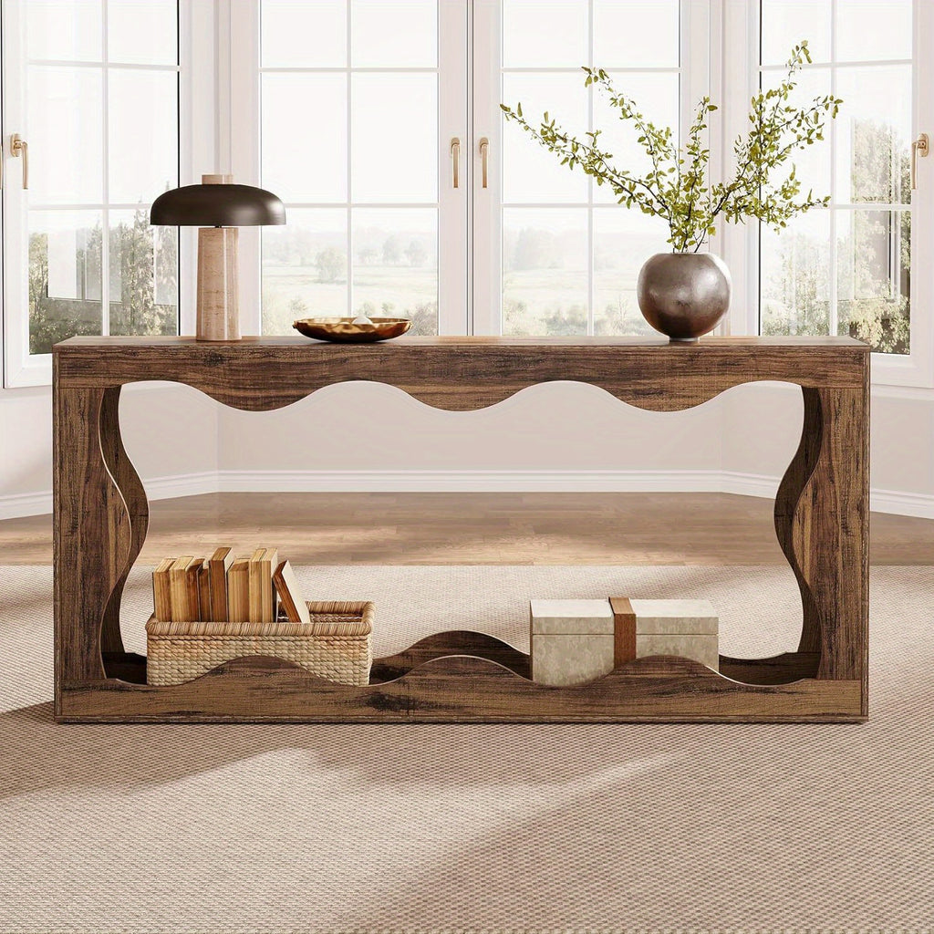 Farmhouse Scalloped Console Station