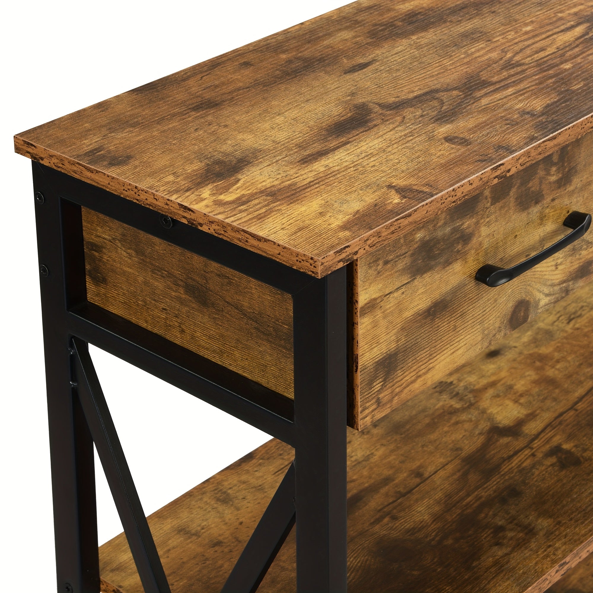 Industrial Console Table - 3 drawer