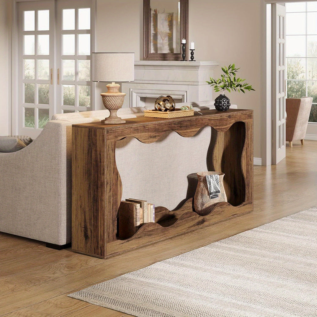 Farmhouse Scalloped Console Station