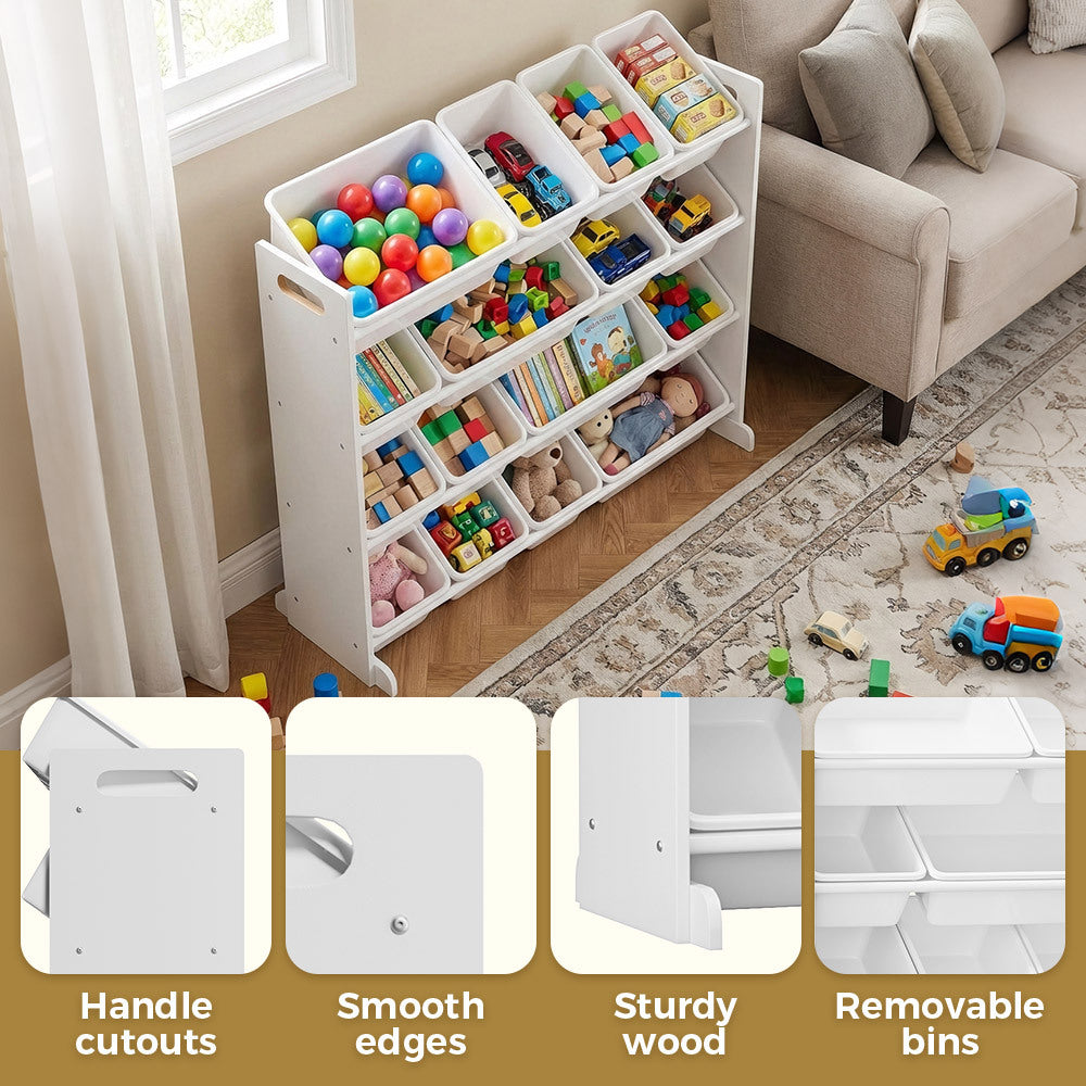 Tiered Kids Storage Shelf