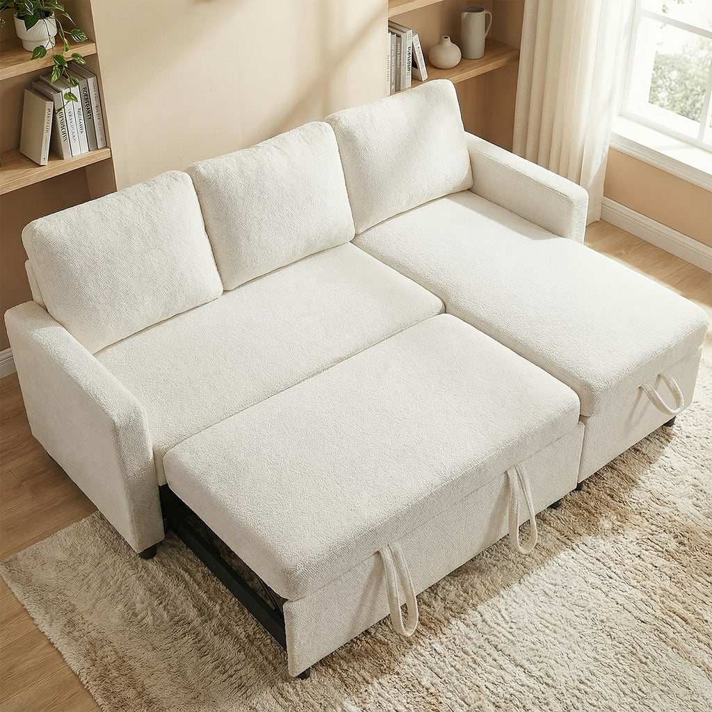 L Shaped Reversible Sleeper Sofa Bed
