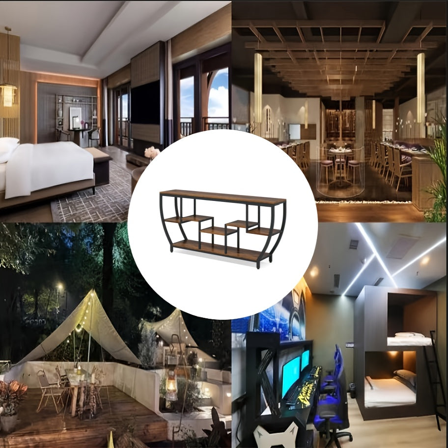 Rustic Industrial Console Table