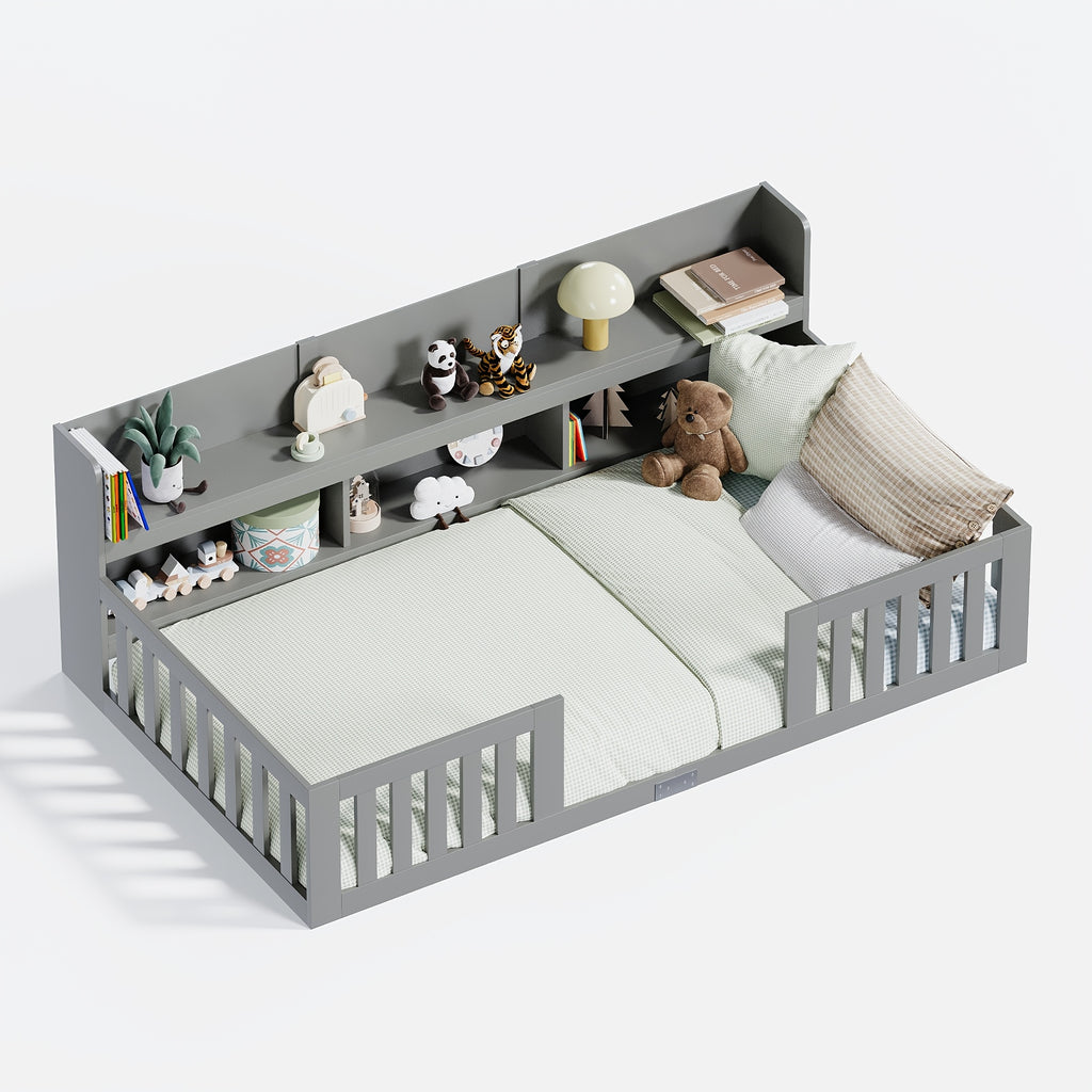 Kids Floor Bed With Storage