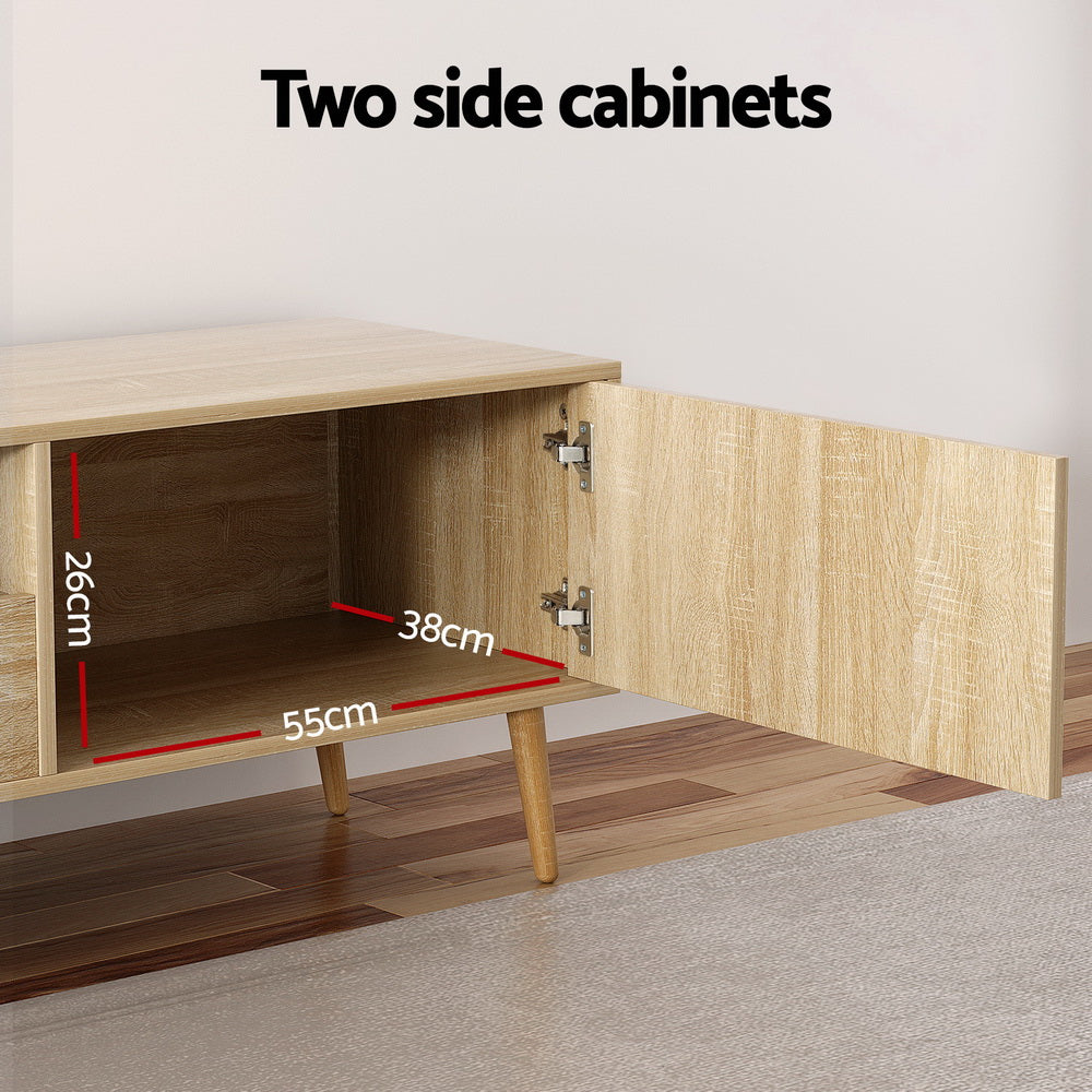 Natural TV Unit Cabinet Entertainment