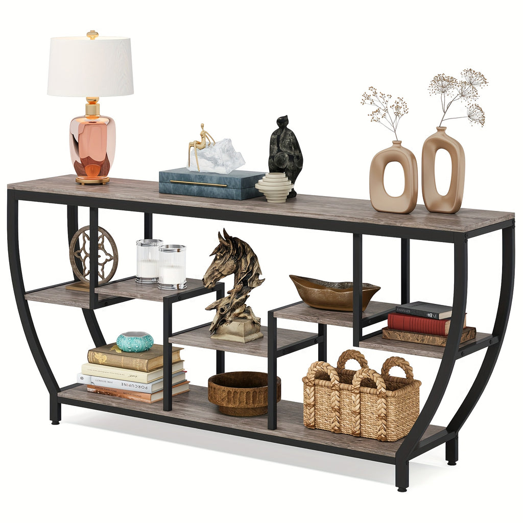 Rustic Industrial Console Table
