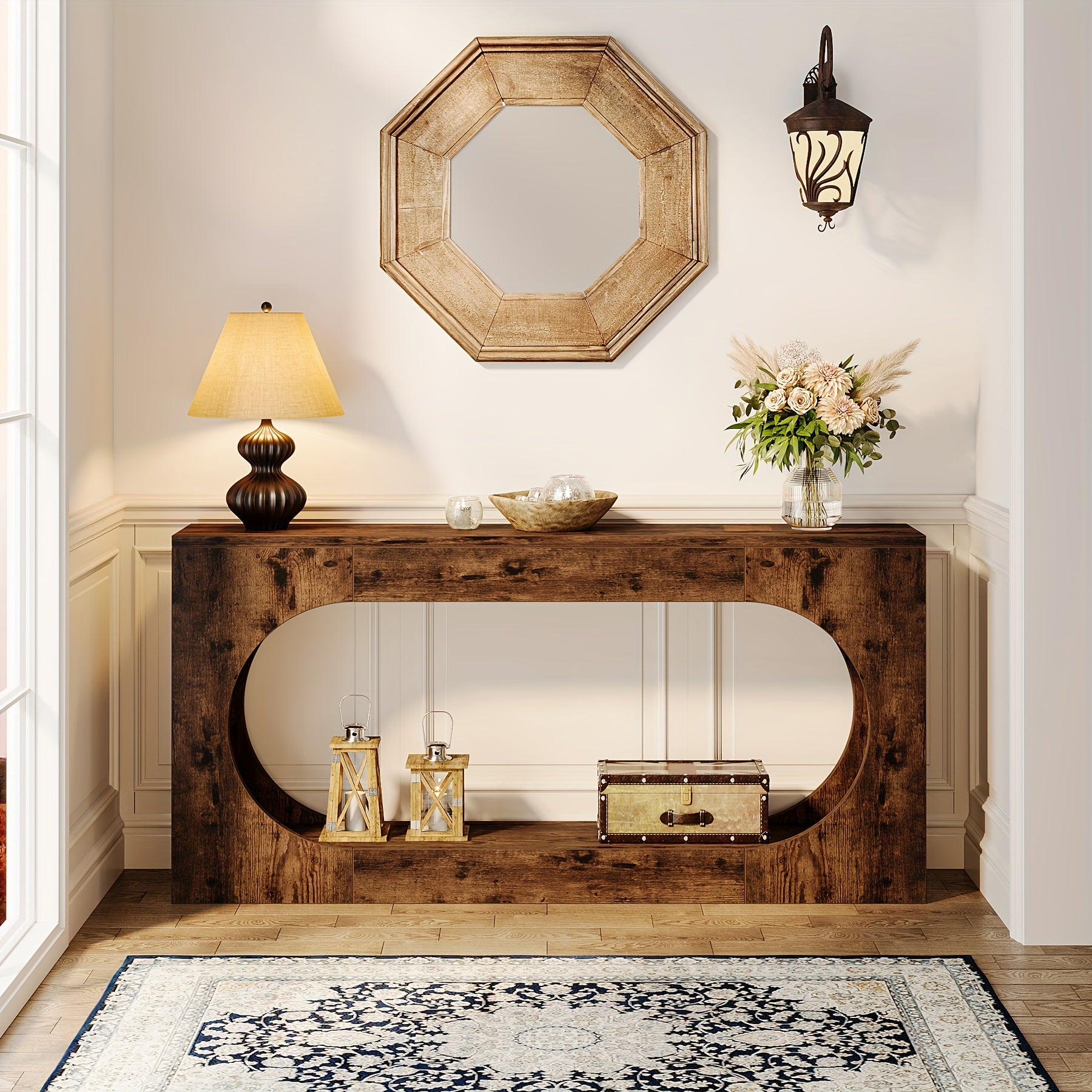 Rustic Farmhouse Console Table