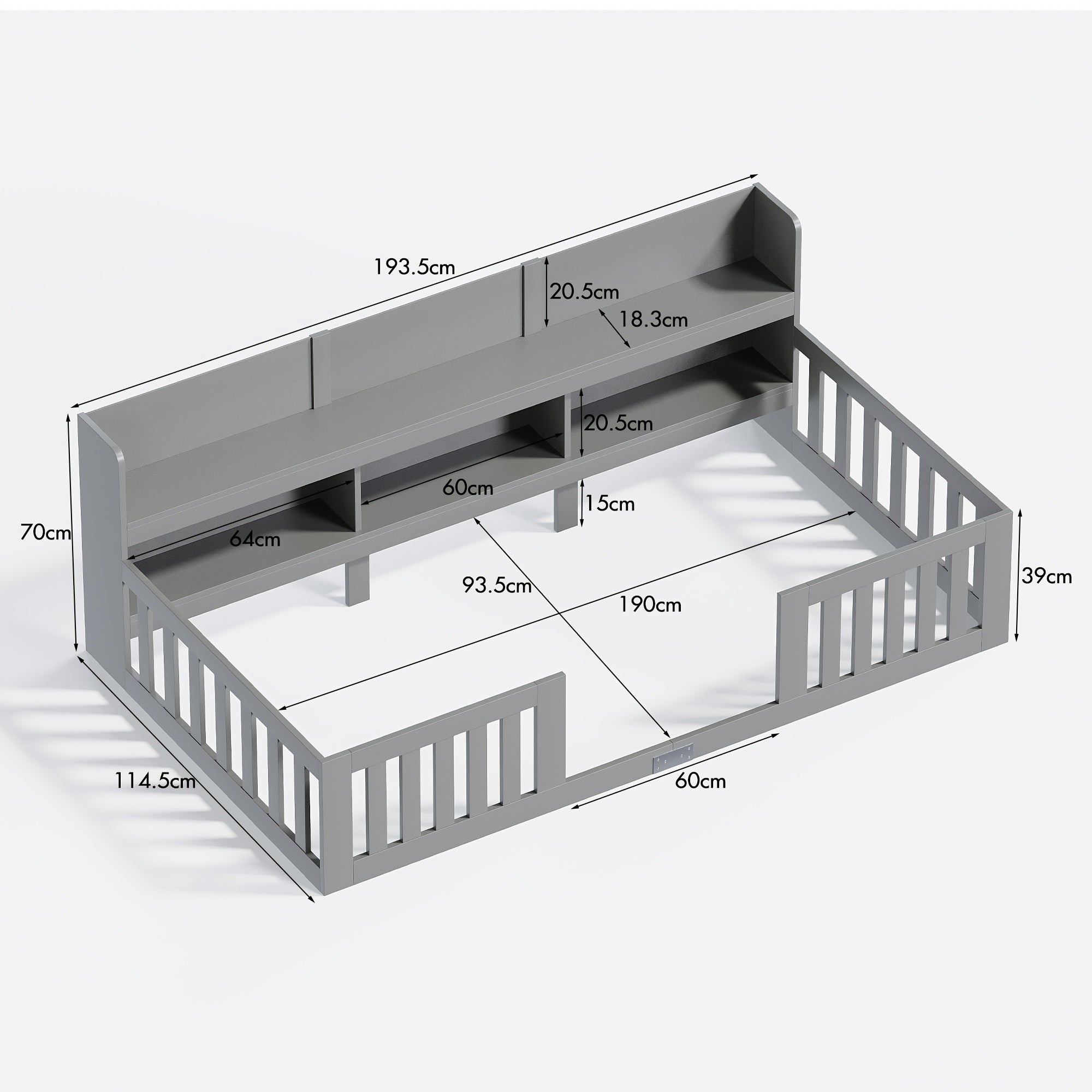 Kids Floor Bed With Storage