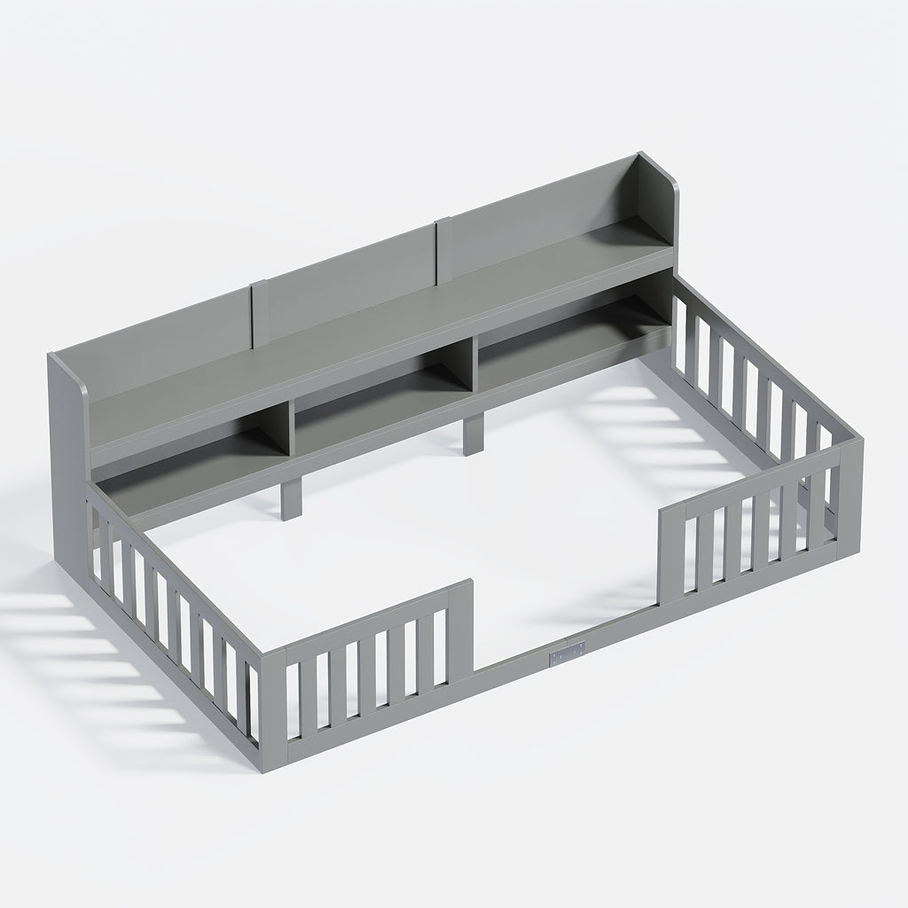 Kids Floor Bed With Storage