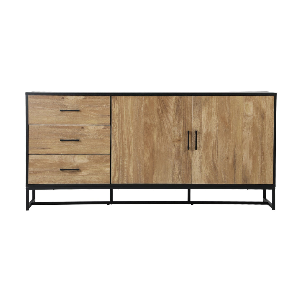 Modern Buffet Sideboard Cabinet with 3 Drawers & 2 Doors